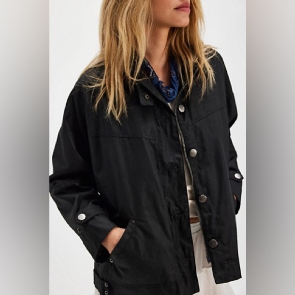 Free People We The Free Cori Waxed Chore Jacket Xsmall sold out - Picture 3 of 15